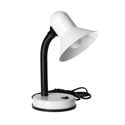 Lámpara de mesa SMIESZEK 1xE27/40W/230V blanco