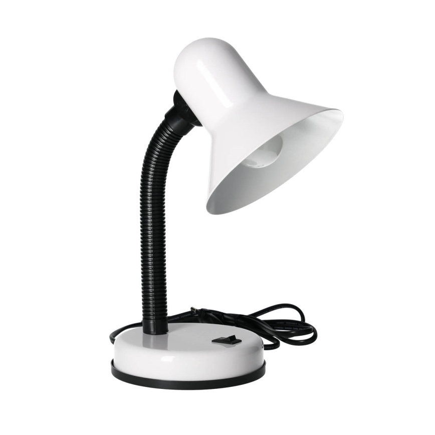 Lámpara de mesa SMIESZEK 1xE27/40W/230V blanco