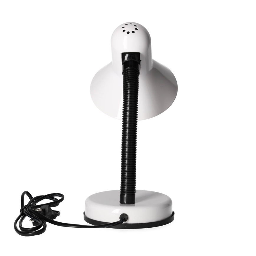 Lámpara de mesa SMIESZEK 1xE27/40W/230V blanco