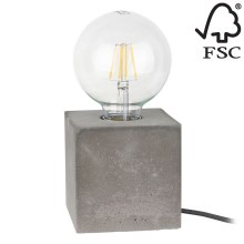 Lámpara de mesa STRONG 1xE27/25W/230V - certificado FSC