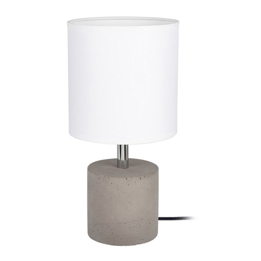 Lámpara de mesa STRONG ROUND 1xE27/25W/230V hormigón