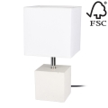 Lámpara de mesa STRONG SQUARE 1xE27/25W/230V - Certificado FSC