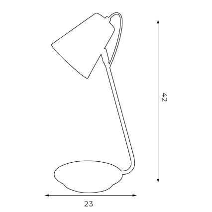 Lámpara de mesa TABLE LAMPS 1xE27/60W/230V