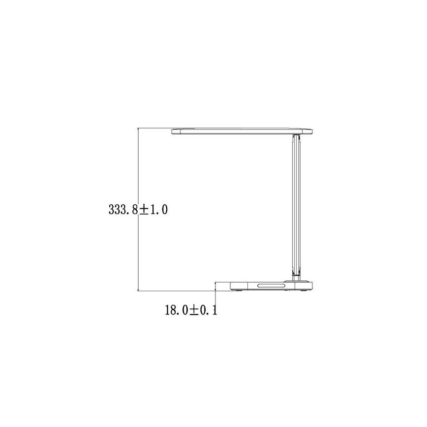 Lámpara de mesa táctil LED regulable con conector USB KIARA LED/7W/230V blanco