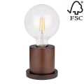 Lámpara de mesa TASSE 1xE27/25W/230V haya - Certificado FSC
