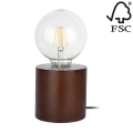 Lámpara de mesa TRONGO ROUND 1xE27/25W/230V - Certificado FSC