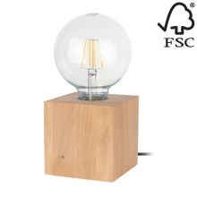 Lámpara de mesa TRONGO SQUARE 1xE27/25W/230V - Certificado FSC
