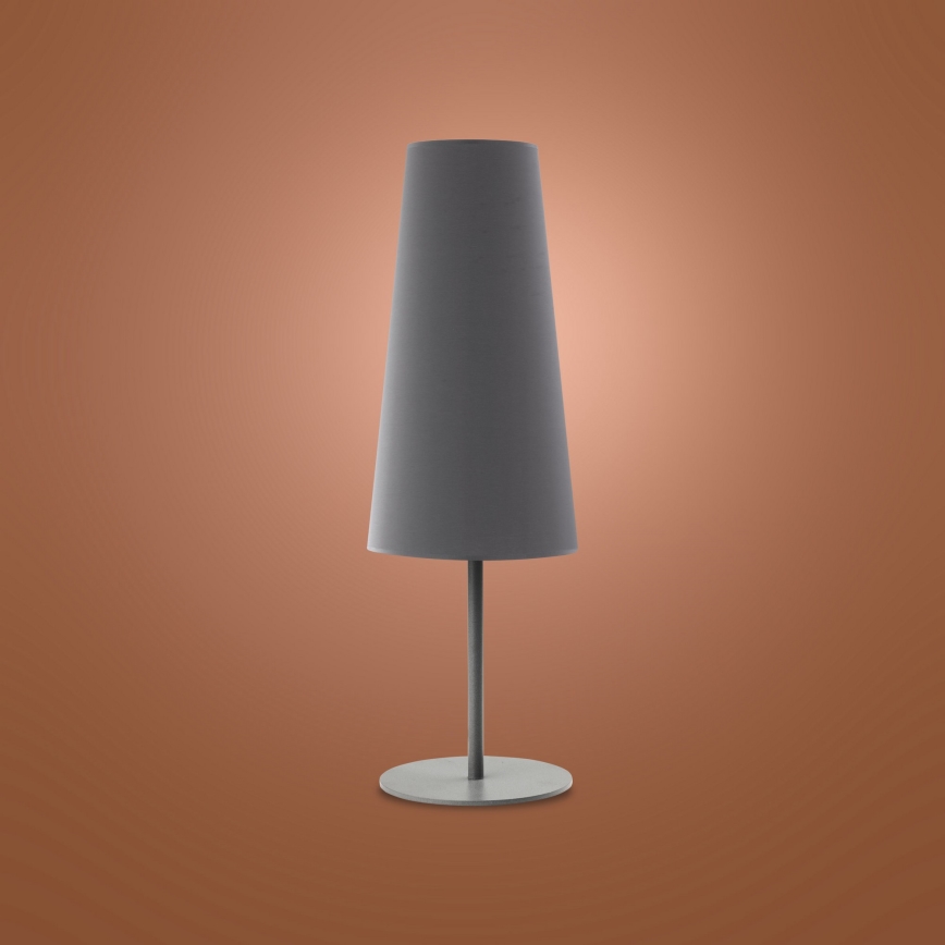 Lámpara de mesa UMBRELLA 1xE27/15W/230V gris