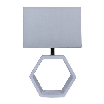 Lámpara de mesa VIDAL 1xE27/40W/230V gris