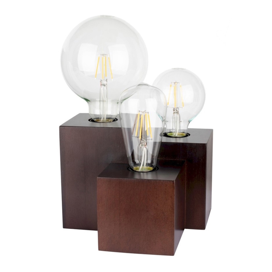 Lámpara de mesa VINCENT 3xE27/15W/230V haya