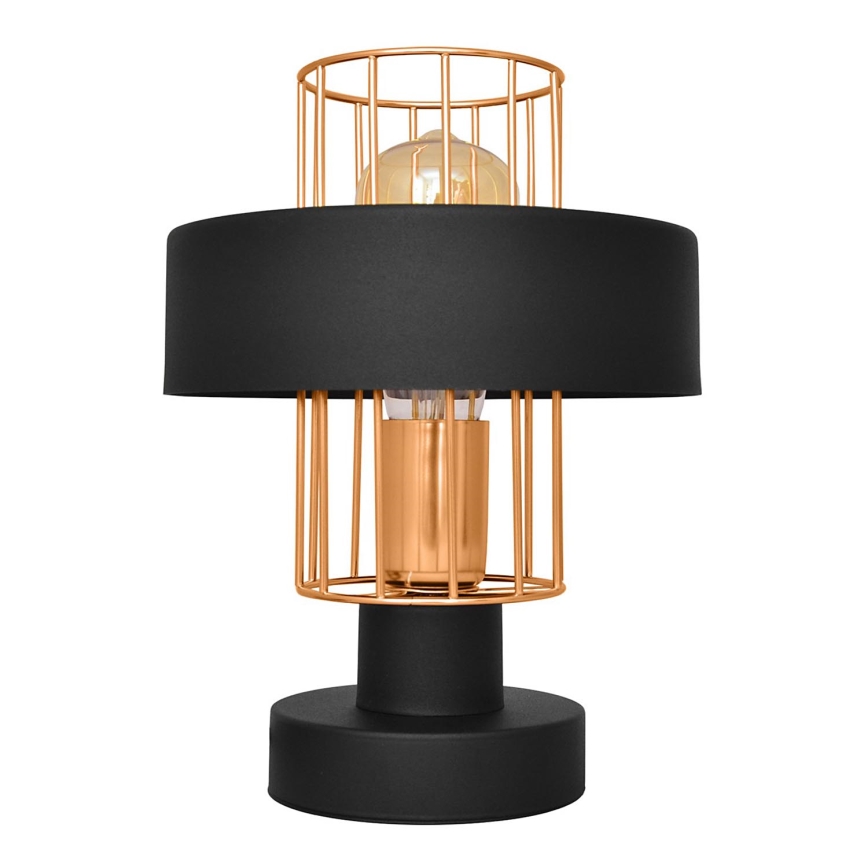 Lámpara de mesa VOLTA 1xE27/15W/230V negro/dorado