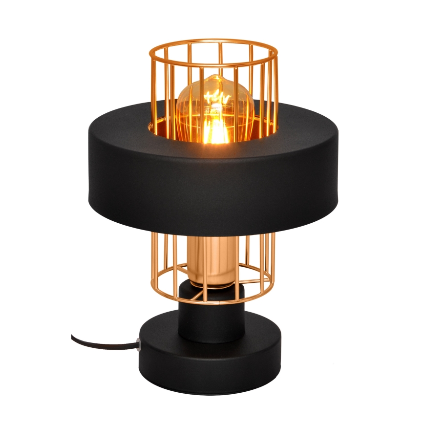 Lámpara de mesa VOLTA 1xE27/15W/230V negro/dorado