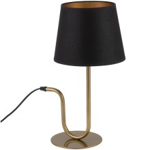 Lámpara de mesa VOLUTTO 1xE27/60W/230V negro/cobre