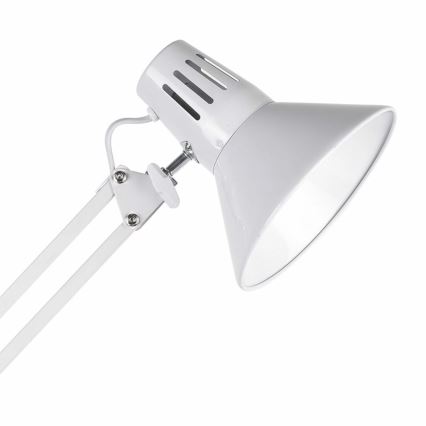 Lámpara de mesa WORKER 1xE27/10W/230V blanco