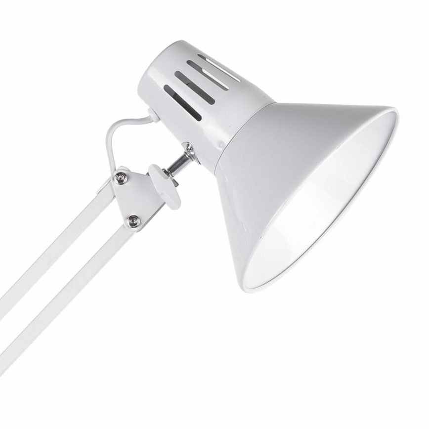 Lámpara de mesa WORKER 1xE27/10W/230V blanco