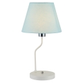 Lámpara de mesa YORK 1xE14/60W/230V blanco/azul