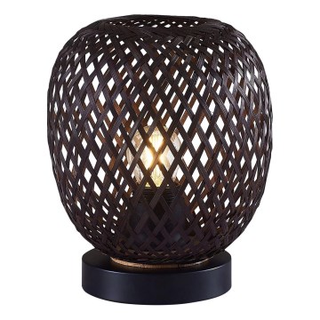 Lámpara de mesa ZANZIBAR 1xE27/20W/230V diá. 18 cm bambú
