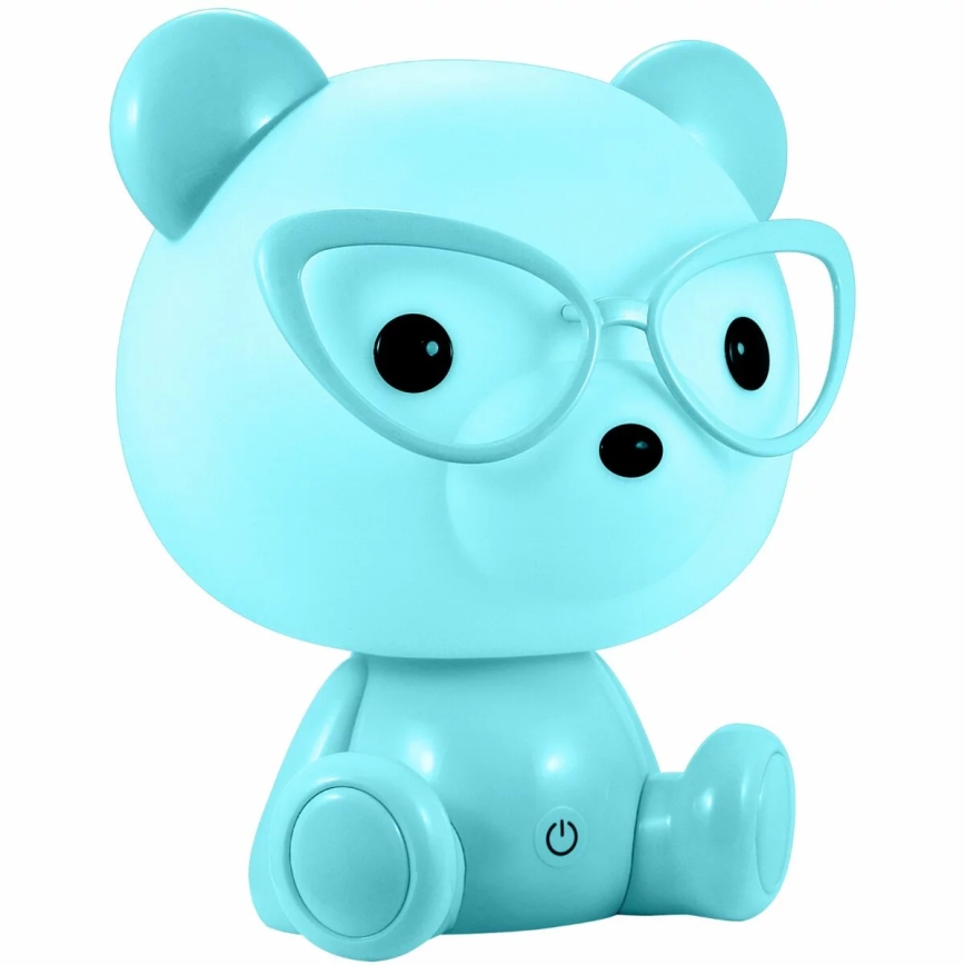 Lámpara de noche LED regulable infantil LED/2,5W ratón azul