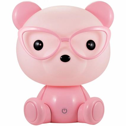 Lámpara de noche LED regulable infantil LED/2,5W ratón rosa