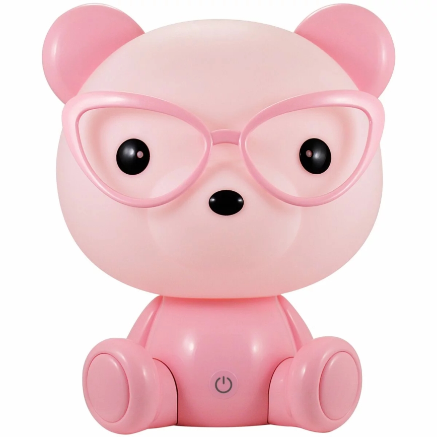 Lámpara de noche LED regulable infantil LED/2,5W ratón rosa