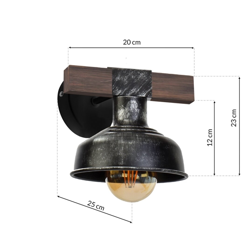 Lámpara de pared FARO 1xE27/60W/230V
