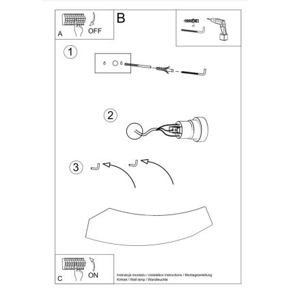 Lámpara de pared HATTOR 2xG9/40W/230V