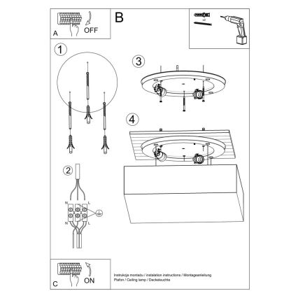 Lámpara de pared HORUS 1xE27/60W/230V gris