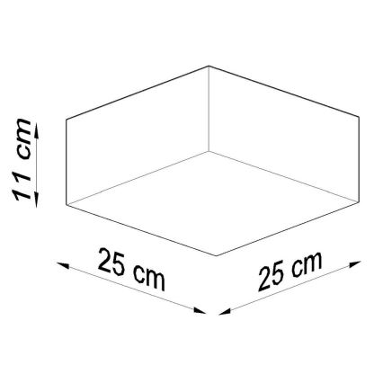 Lámpara de pared HORUS 1xE27/60W/230V gris