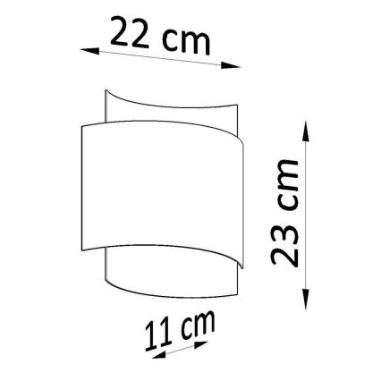 Lámpara de pared IMPACT 1xG9/40W/230V blanco