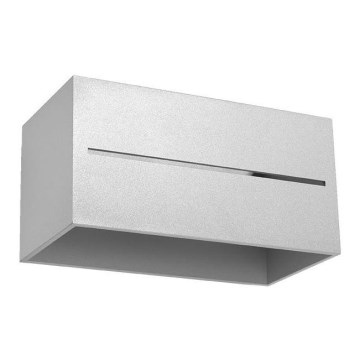 Lámpara de pared LOBO 2xG9/40W/230V gris