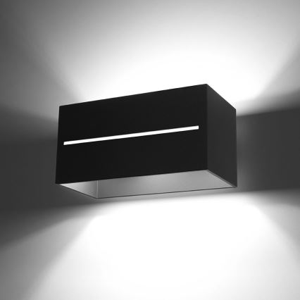 Lámpara de pared LOBO 2xG9/40W/230V negro