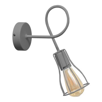 Lámpara de pared OXFORD 1xE27/15W/230V gris