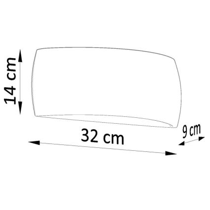 Lámpara de pared PONTIUS 1xG9/40W/230V gris