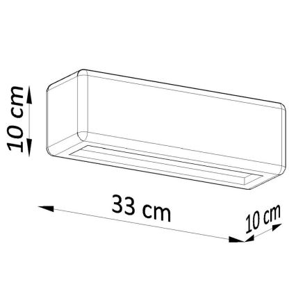 Lámpara de pared SUBANI 1xE27/60W/230V