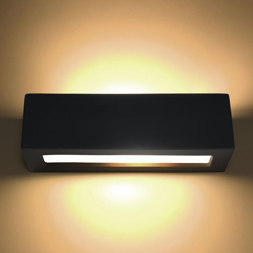 Lámpara de pared VEGA 1xE27/60W/230V negro