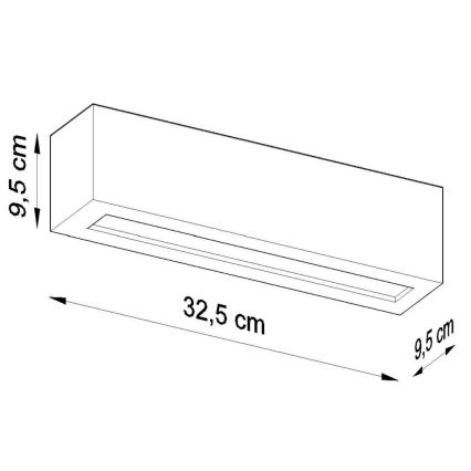 Lámpara de pared VEGA 1xE27/60W/230V negro