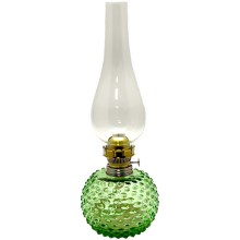 Lámpara de petróleo EMA 38 cm verde claro