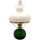 Lámpara de petróleo EMA 38 cm verde oscuro