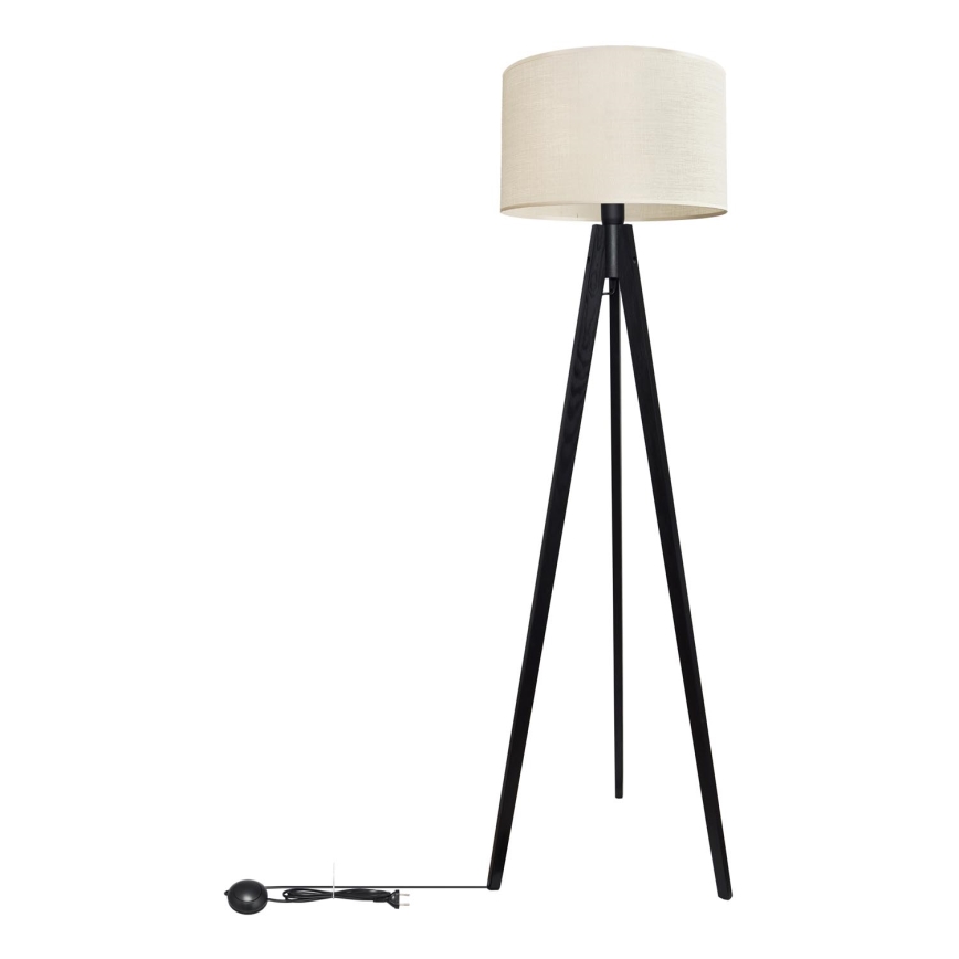 Lámpara de pie ALBA 1xE27/15W/230V color crema/pino