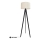 Lámpara de pie ALBA 1xE27/15W/230V color crema/pino