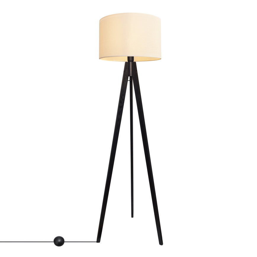 Lámpara de pie ALBA 1xE27/15W/230V color crema/pino