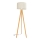 Lámpara de pie ALBA 1xE27/15W/230V color crema/roble