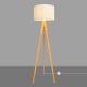 Lámpara de pie ALBA 1xE27/60W/230V color crema/roble