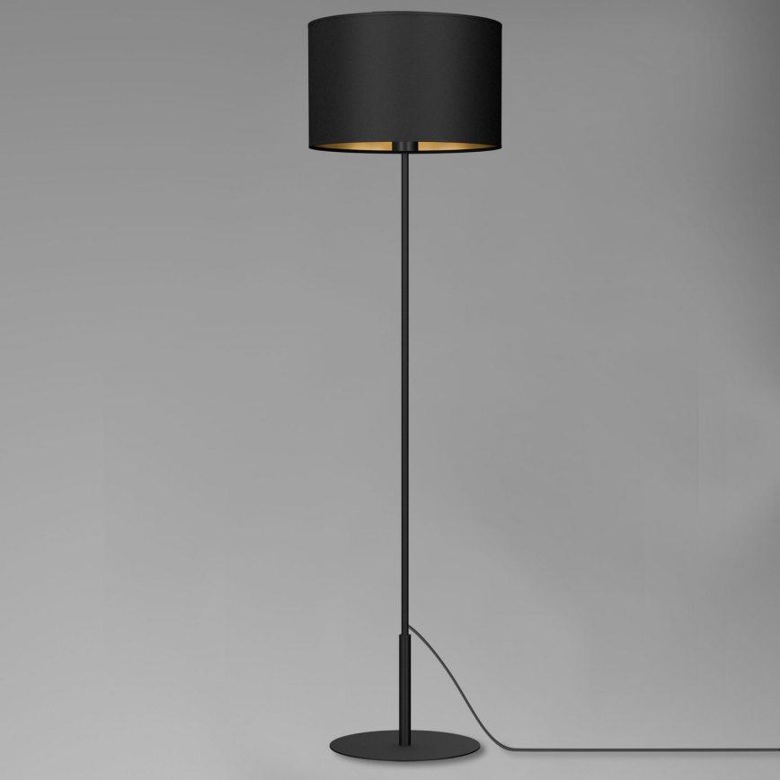 Lámpara de pie ARDEN 1xE27/60W/230V negro/dorado