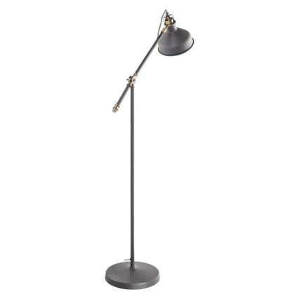 Lámpara de pie ARTHUR 1xE27/25W/230V gris