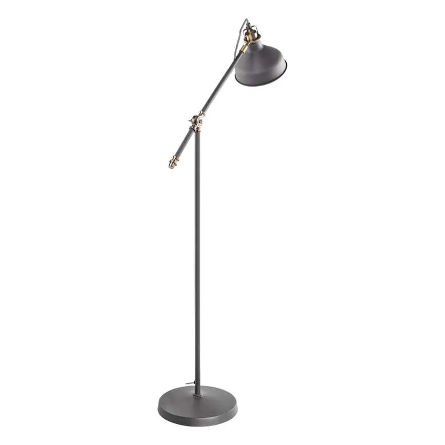 Lámpara de pie ARTHUR 1xE27/25W/230V gris