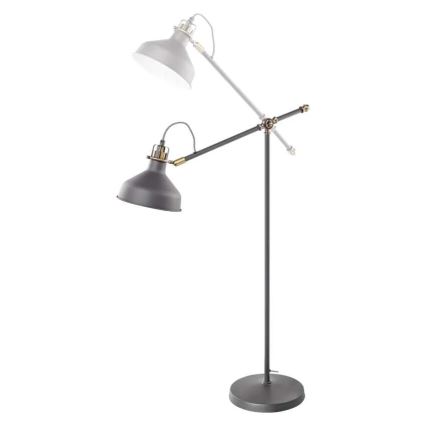 Lámpara de pie ARTHUR 1xE27/25W/230V gris