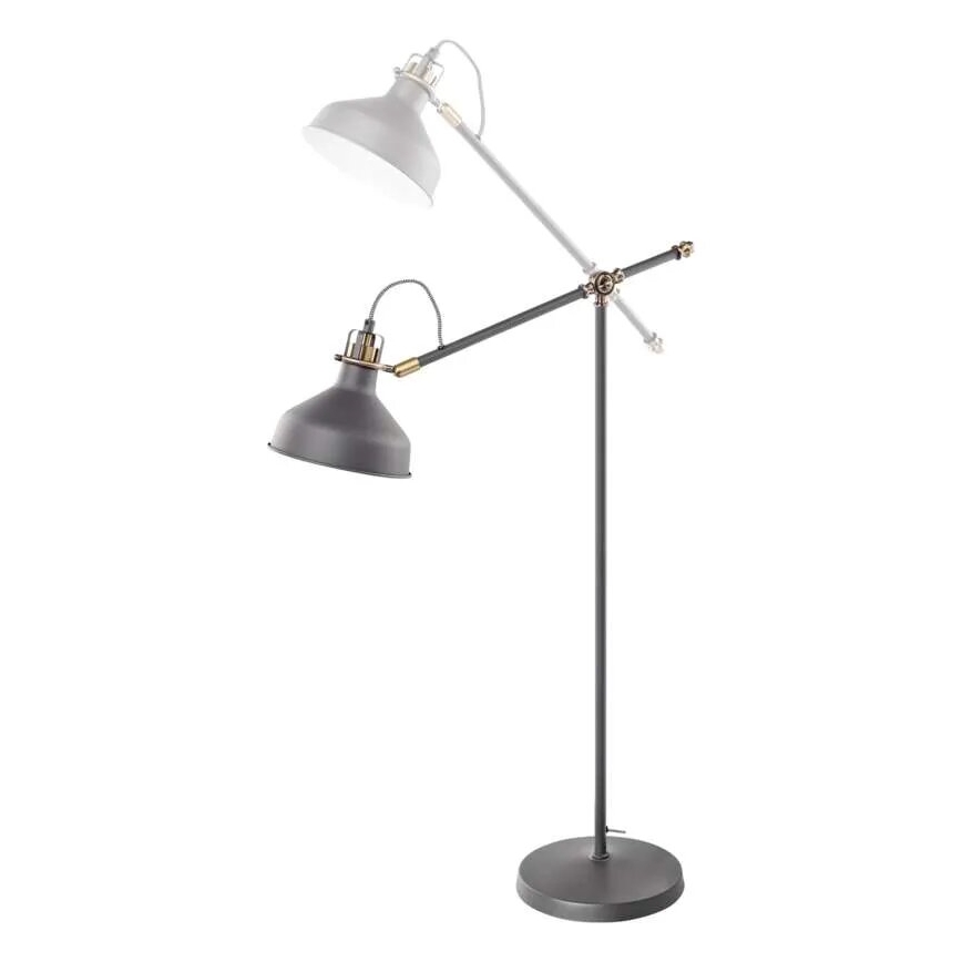 Lámpara de pie ARTHUR 1xE27/25W/230V gris