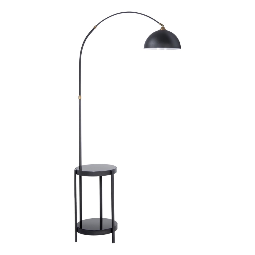 Lámpara de pie con mesa 1xE27/60W/230V negro