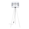 Lámpara de pie CORAL 1xE27/60W/230V blanco/cromo mate